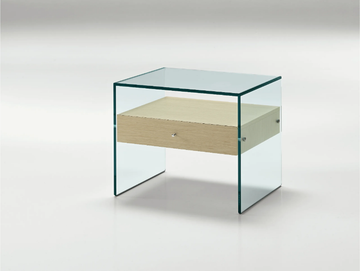 SECRET - Glass bedside table by Tonelli Design - view 2